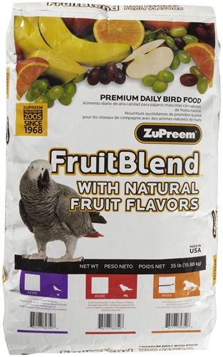 ZuPreem FruitBlend Bird Food for Large Birds, 35 lb